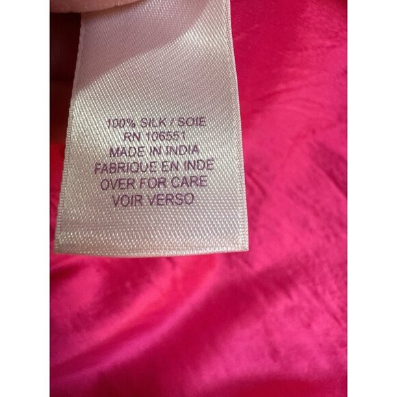 CALYPSO St. Barth Dress Silk Pink Slip Dress Cap Sleeve A Line Size S EUC - Picture 6 of 7